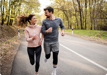 couple qui fait un footing