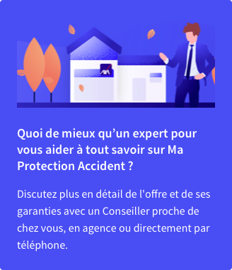 Image descriptive présentant l'avantage d'être accompagné par un Expert AXA que ce soit en agence ou par téléphone.