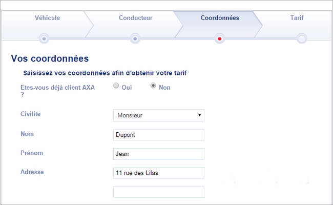 Coordonnées souscription axa.fr