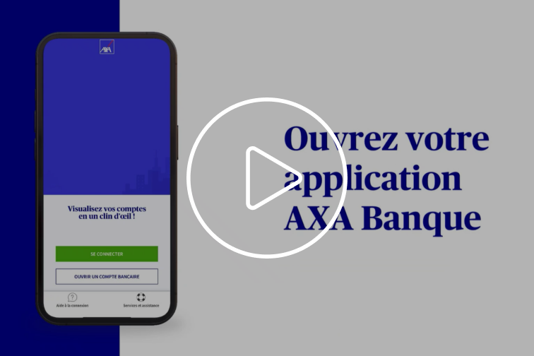 Connexion à l'Application AXA Banque : vidéo de l'étape 2 (ouverture d'une pop-in)